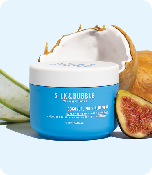 Silk and bubble Your Mane Attraction Super Nourishing Hair Growth Mask, specially formulated for promoting healthy hair growth